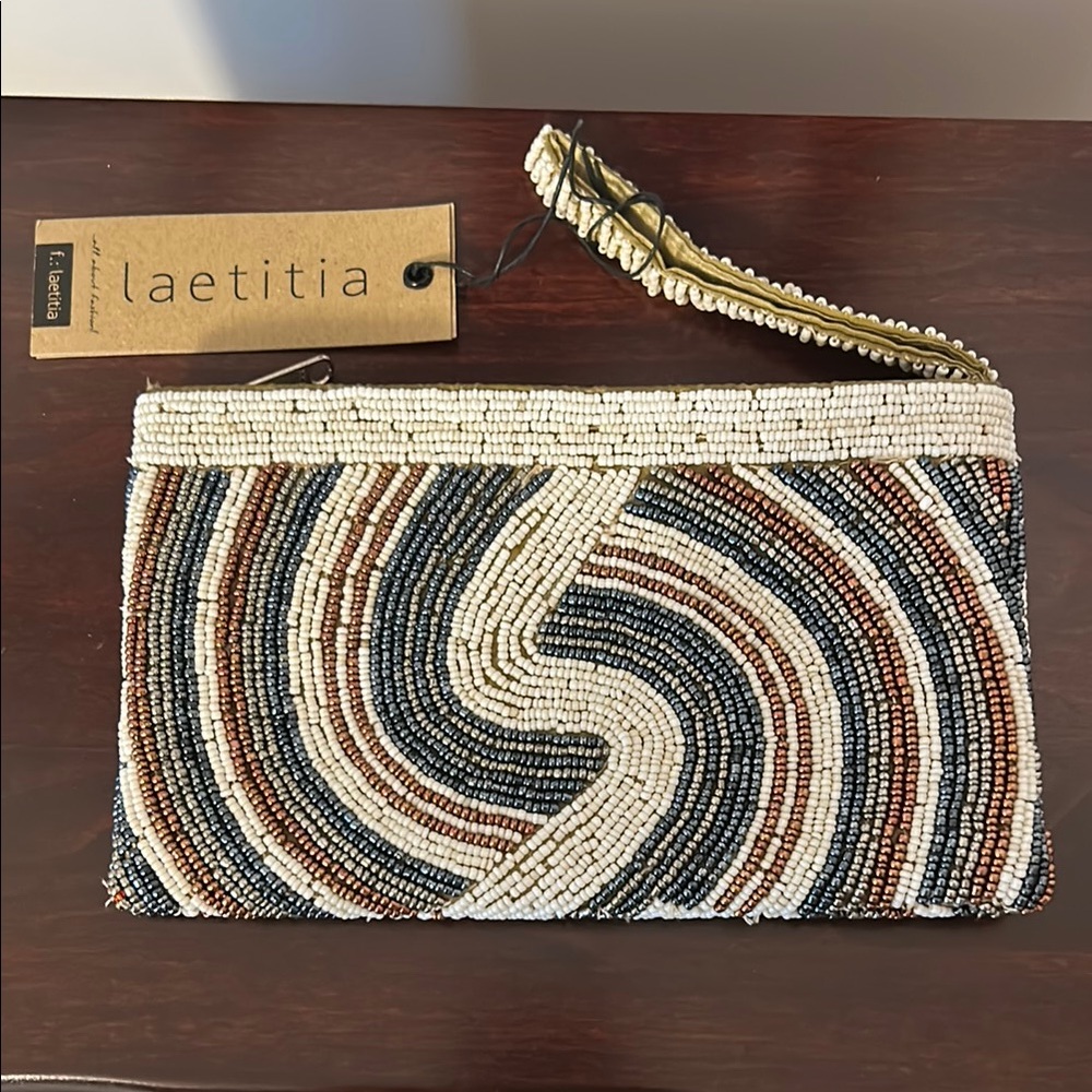Laetitia Beaded Evening Clutch, NWT